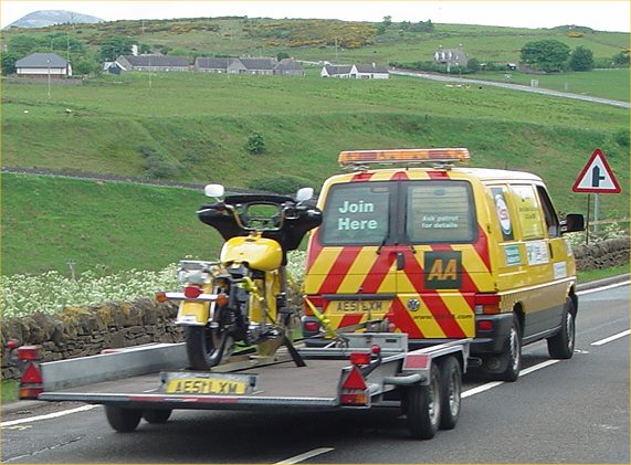 Photo: AA Vehicles On A Charity Run John O'Groats To Landsend