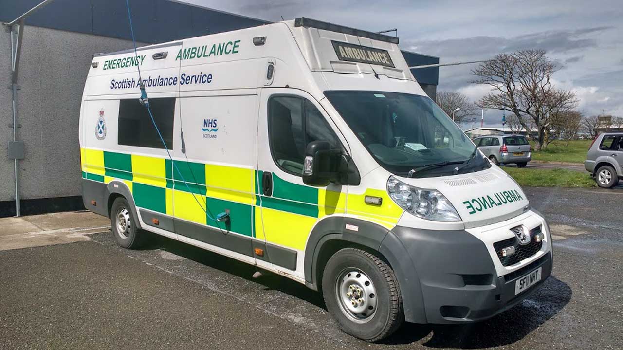 Photo: Ambulance At The Amublance Station Near Wick Airport
