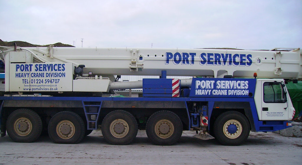 Photo: Port Services At scrabster - 500 Tonne Crane