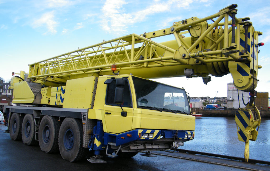 Photo: Mobile Crane At Wick Harbour