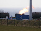Gas Flaring off at Lybster Caithness Oil Well