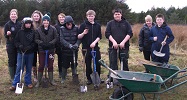 Wick High pupils plant trees at Newton Hill