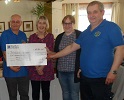 Caithness model Club gives £500 to Caithnes Befrienders Group