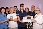 Caithness Heart support Group hand over equipment to Wick GP practices October 2017