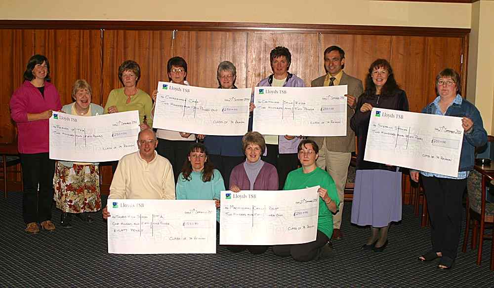 Photo: 1974 Reunion Cheques To Charities