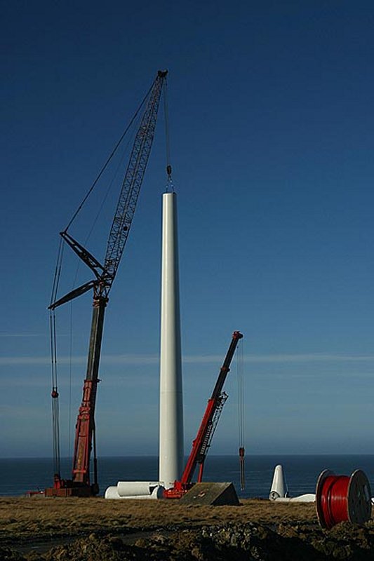 Photo: Windmill Being Erected
